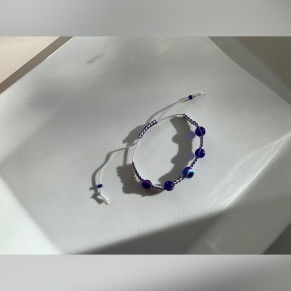 Swarovski Beaded Crochet Handmade Bracelet - Picture 4 of 5